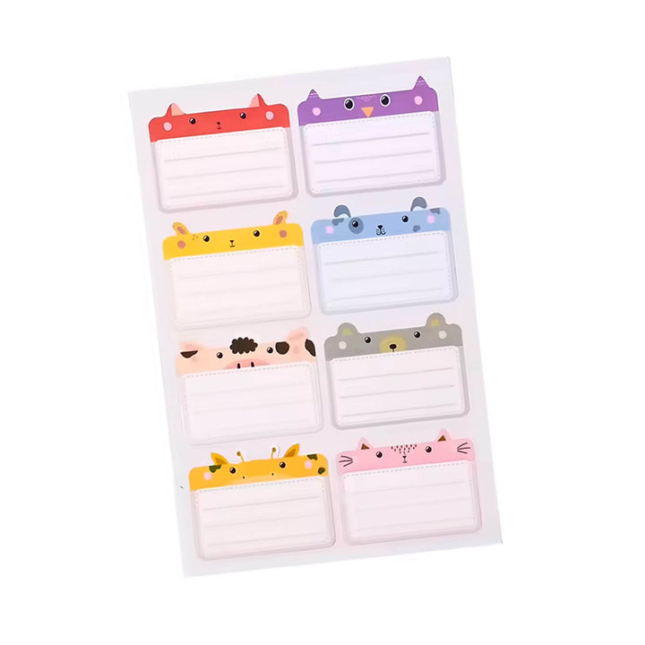 Kids Waterproof Name Tag Labels and ABC Sticker Cute Faces