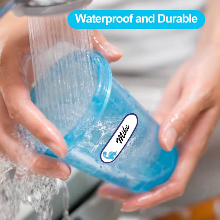 Kids Waterproof Name Tag Labels and ABC Sticker