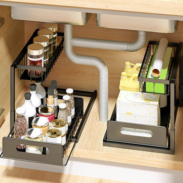 Kitchen Under-cabinet rack  for storage organization