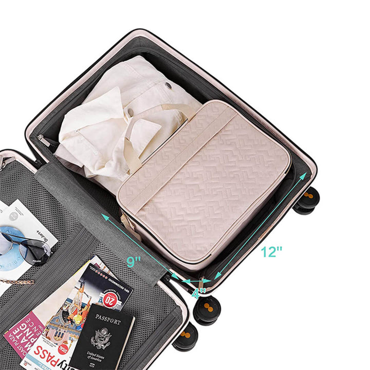 Large Deluxe Travel Cosmetic & Toiletry Organizer Bag