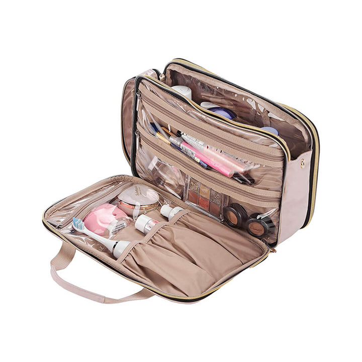 Large Deluxe Travel Cosmetic & Toiletry Organizer Bag