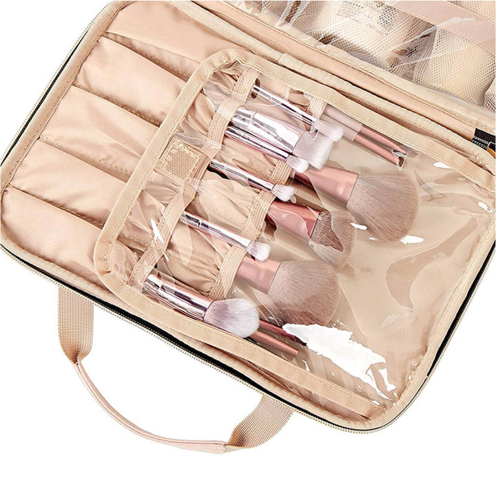 Large Deluxe Travel Cosmetic & Toiletry Organizer Bag
