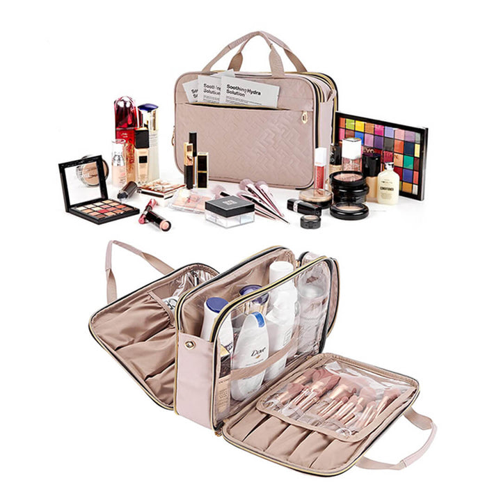 Large Deluxe Travel Cosmetic & Toiletry Organizer Bag