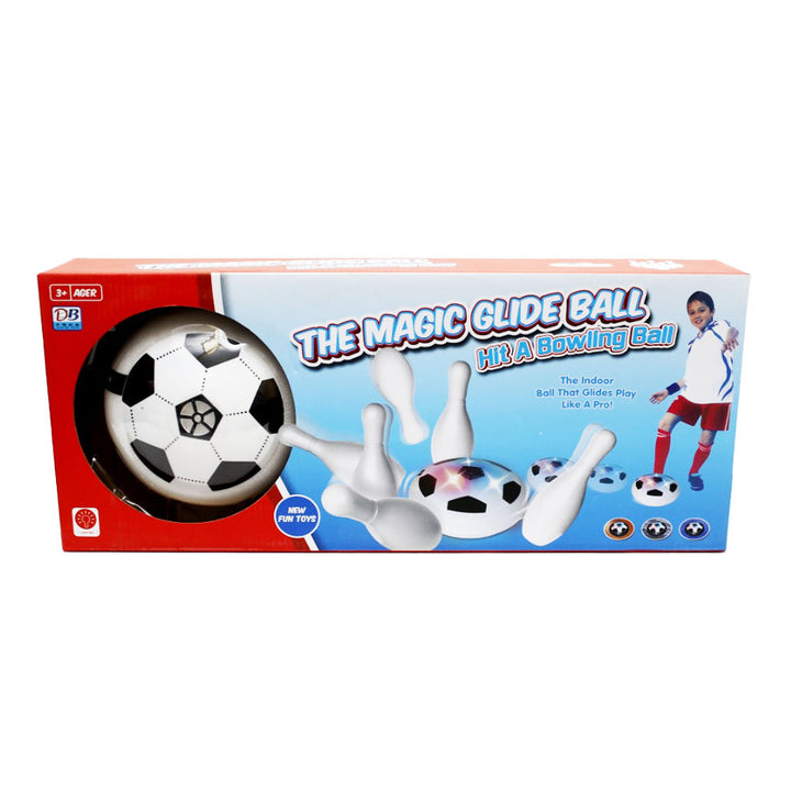 LED Magic Glide Ball with Bowling Set – Hover Soccer Fun