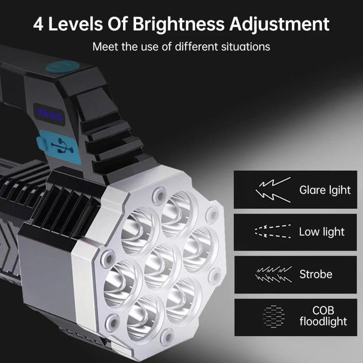 Lightweight Superbright Rechargeable LED Flashlight