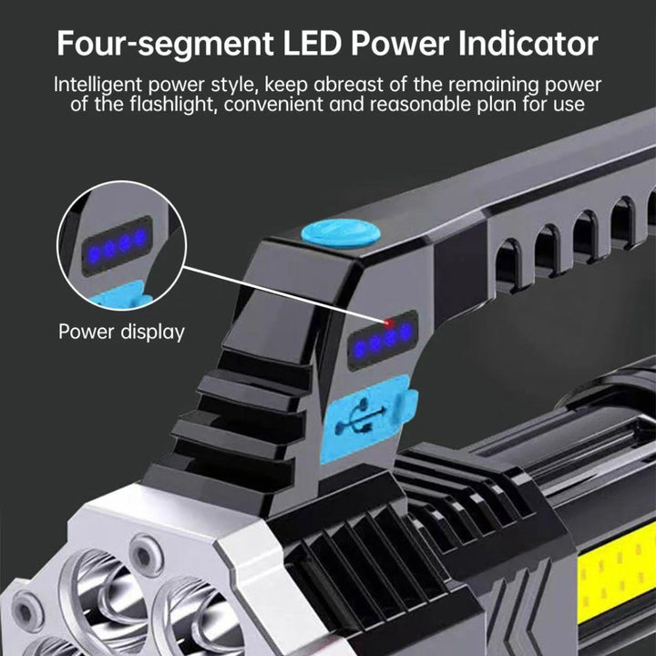 Lightweight Superbright Rechargeable LED Flashlight