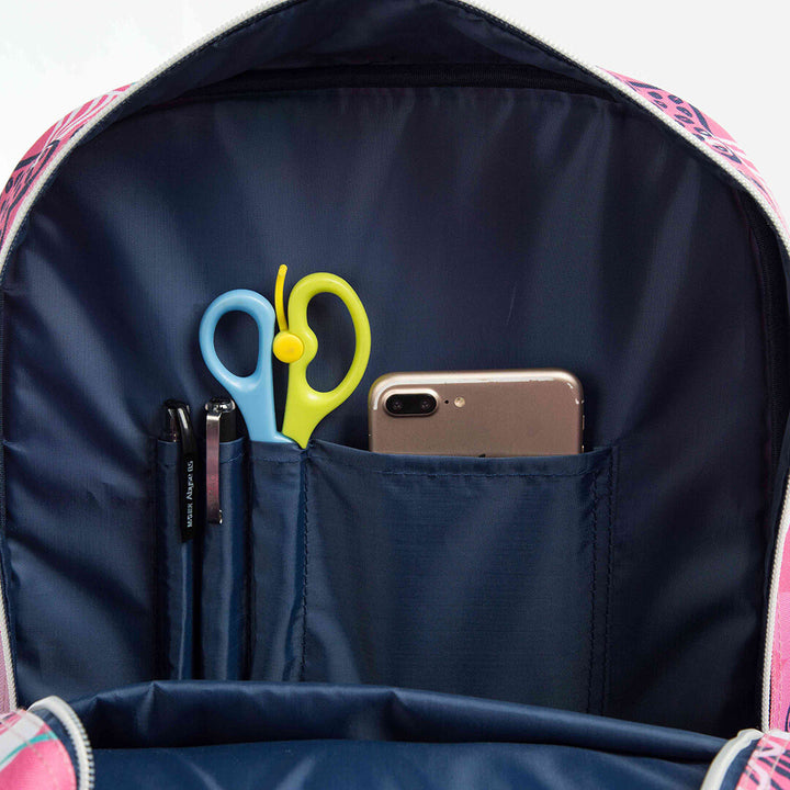 3-Piece Love-Themed Glitter Backpack Set with Transparent Pocket