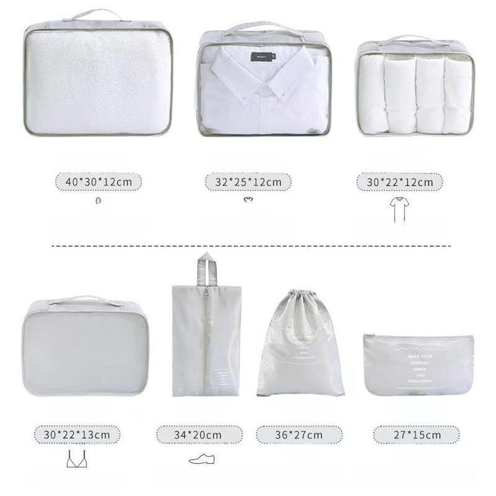 7 pieces Compression Luggage Organizers Travel Bag - 4 colors