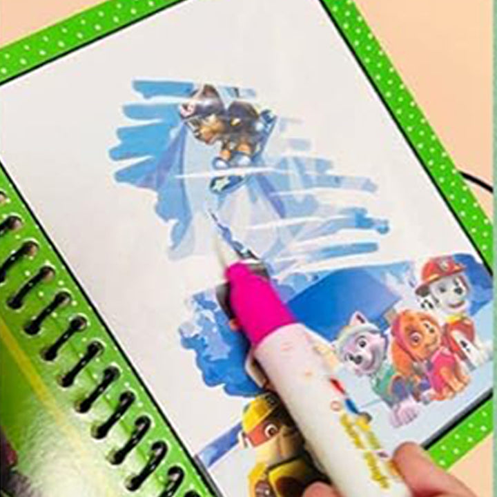 Magic Water Book – Reusable Fun for Kids (Paw patrol & Space)