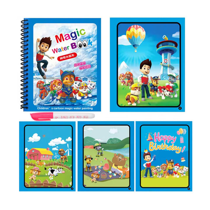 Magic Water Book – Reusable Fun for Kids (Paw patrol & Space) Paw Patrol