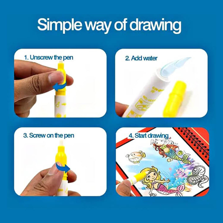 Magic Water Book – Reusable Fun for Kids (Paw patrol & Space)