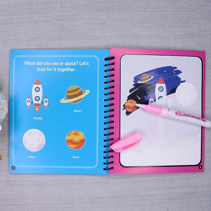 Magic Water Book – Reusable Fun for Kids (Paw patrol & Space)
