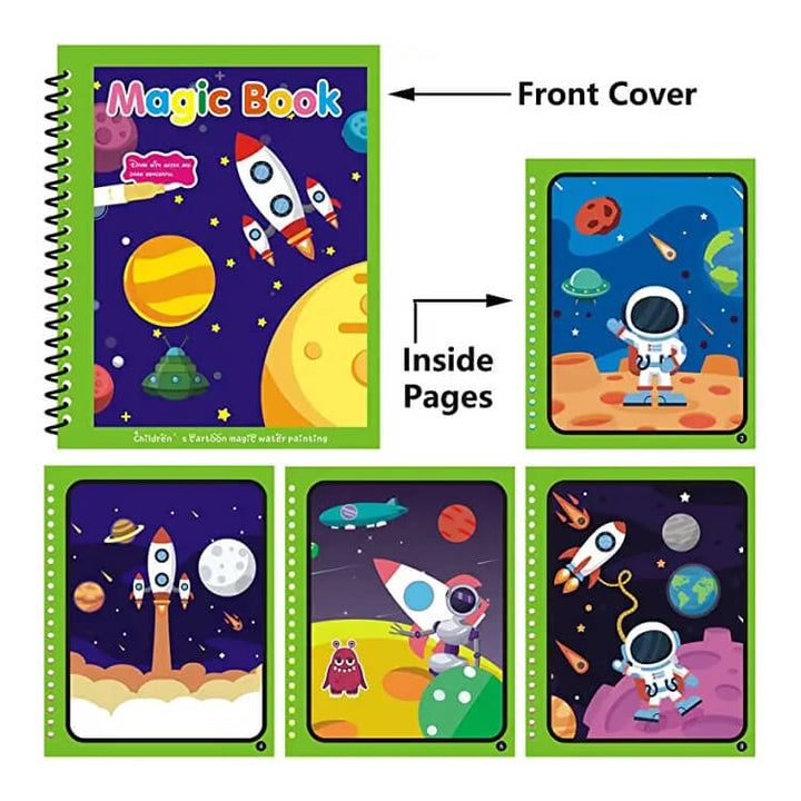 Magic Water Book – Reusable Fun for Kids (Paw patrol & Space)