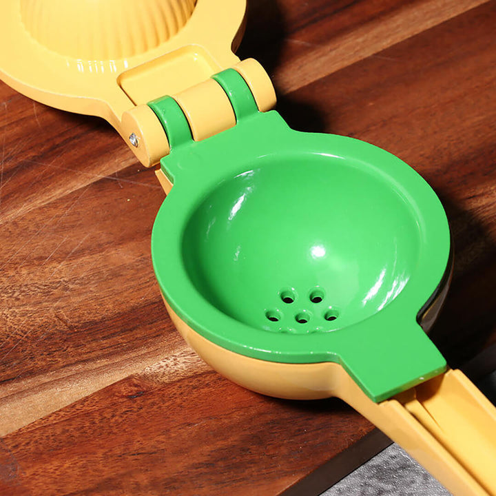 Manual Press Juicer Metal Yellow Lemon Lime Squeezer