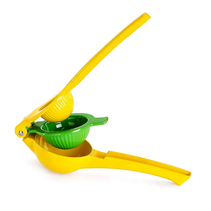 Manual Press Juicer Metal Yellow Lemon Lime Squeezer