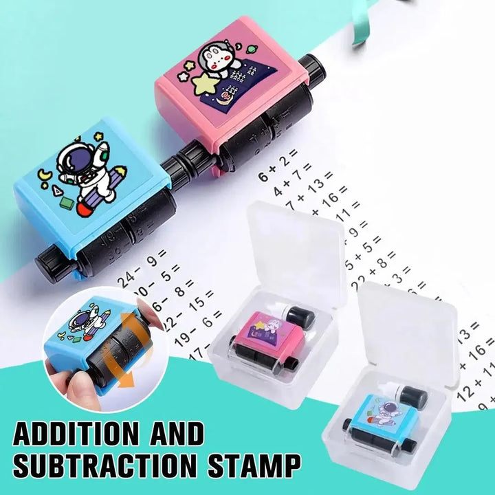 Math Roller Stamp with Ink – Addition & Subtraction Practice