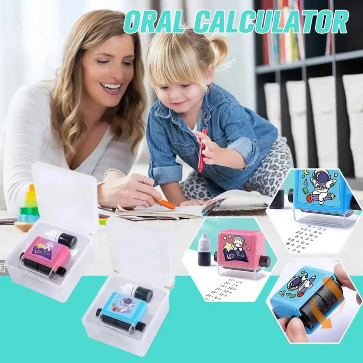 Math Roller Stamp with Ink – Addition & Subtraction Practice