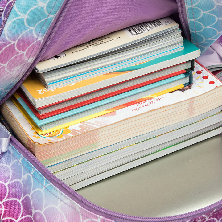 Mermaid Colorful Pop-It Backpack - 3 pieces Set