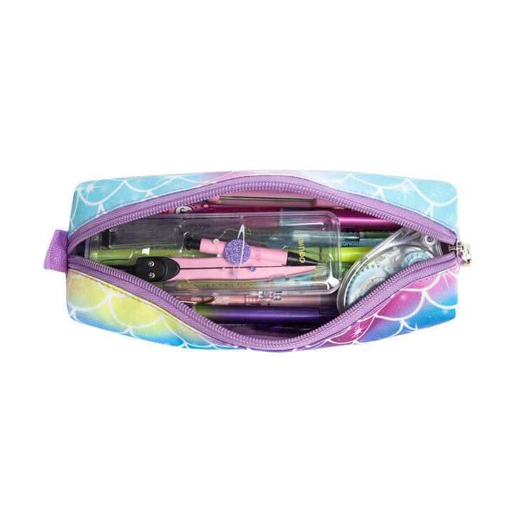 Mermaid Colorful Pop-It Backpack - 3 pieces Set