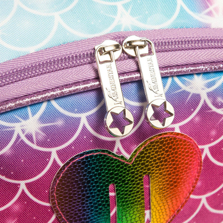 Mermaid Colorful Pop-It Backpack - 3 pieces Set