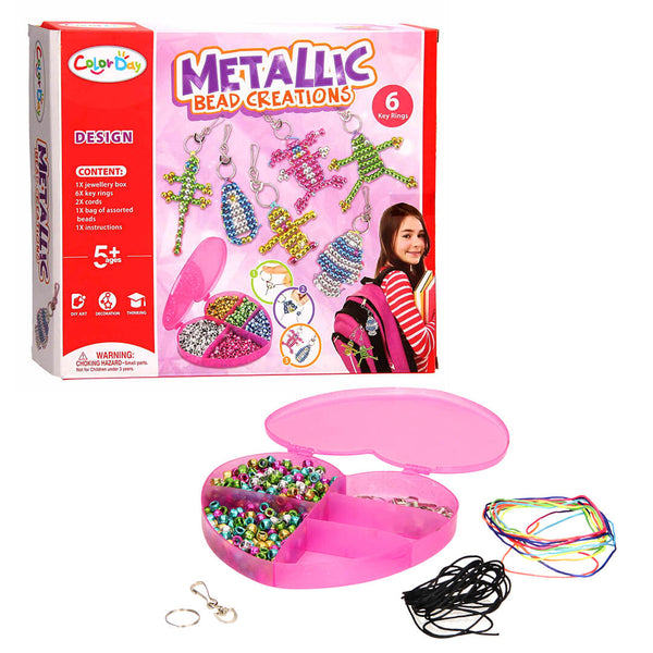 Metallic Bead Creations - Make Your Own Keychains (Ages 5+)