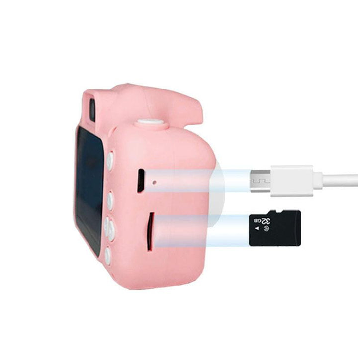 Anti-Drop Dual-Lens Cute Cat Mini Camera + 32Gb Card