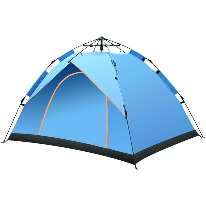 Automatic Waterproof Camping Tent - 3-4 Persons Blue
