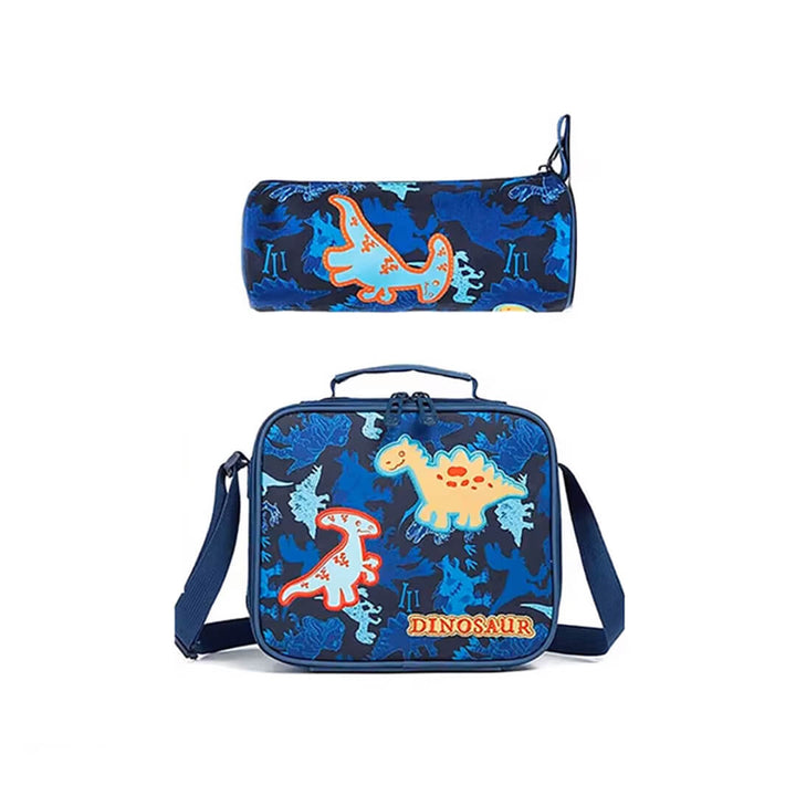 3-Piece Dinosaur Pattern Backpack Set