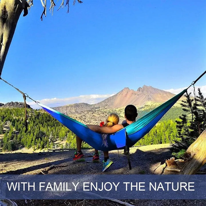 Nylon Parachute Camping Hammock with Mosquito Net