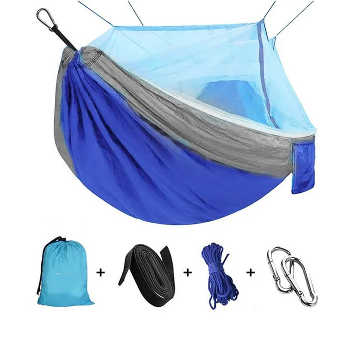 Nylon Parachute Camping Hammock with Mosquito Net