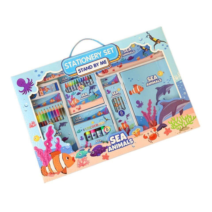 Ocean Adventure Coloring Set - 41 Pieces Sea Creatures