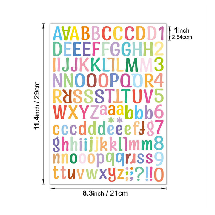 waterproof abc letter for water bottle