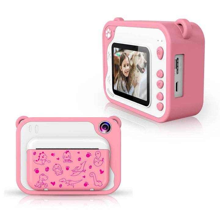 Kids instant print camera with thermal paper printing