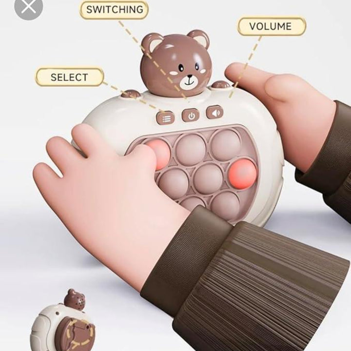 Pop It Electronic Game Console with Lights – Rabbit, Astronaut & Bear Designs