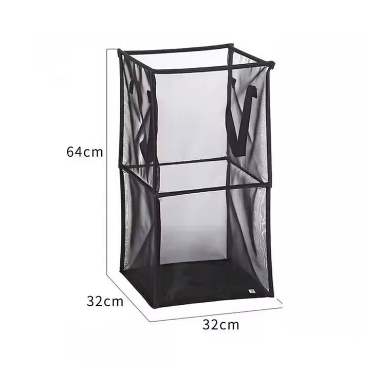 Tall pop-up mesh laundry basket, dimensions