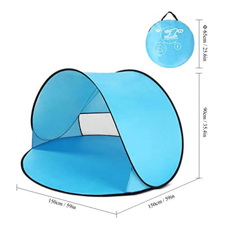 Pop-Up Family Beach Tent with Anti-UV Sun Protection
