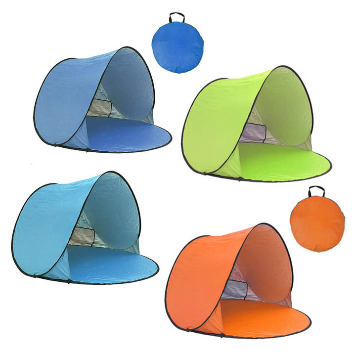 Pop-Up Family Beach Tent with Anti-UV Sun Protection