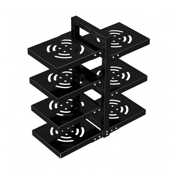 7-tier adjustable pan rack stand for storing cookware