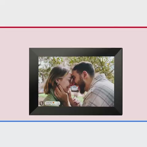 Video of WiFi photo frame for sending pictures from phone