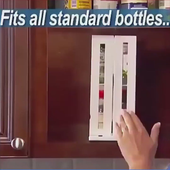 video of cabinet 2-tier rotating spices organizer