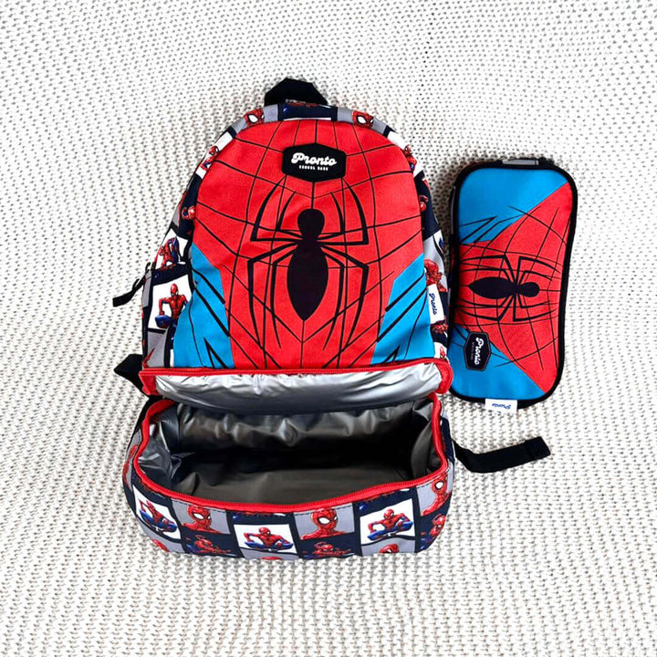 Lunch compartment at the bottom of the Spiderman Pronto backpack