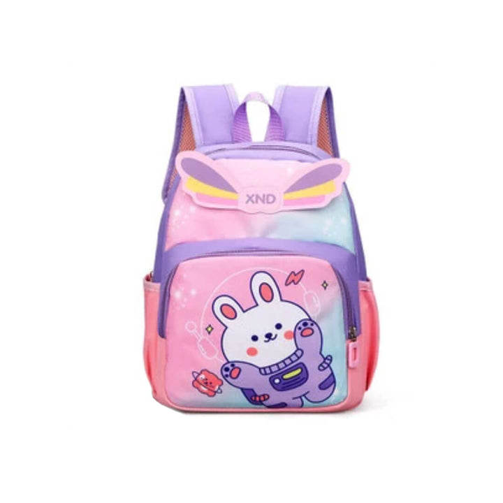 Purple & Pink Space Rabbit School Backpack