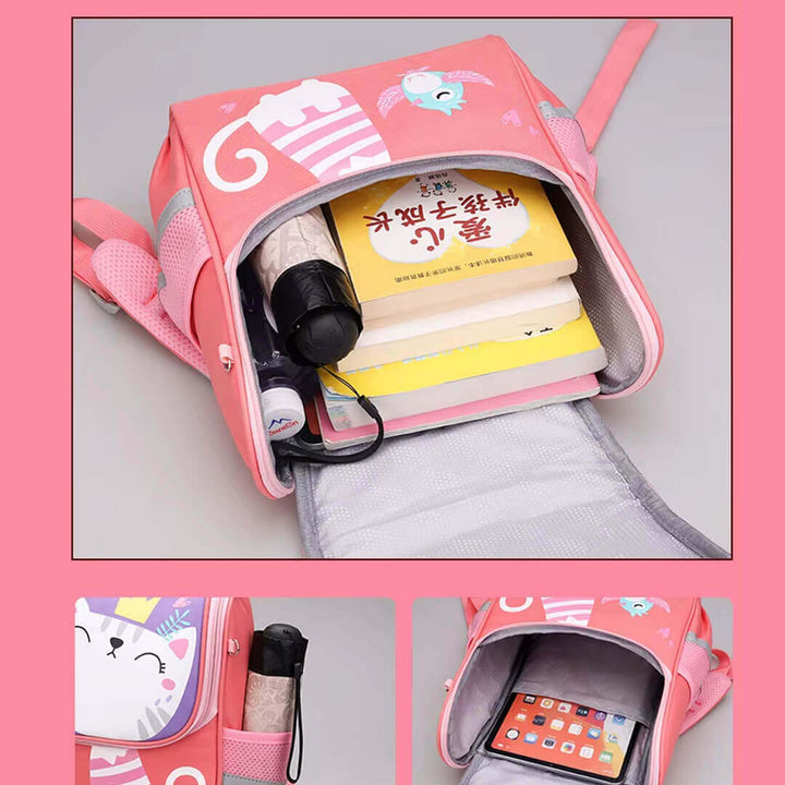 Queen Cat Kindergarten School Bag – Purple