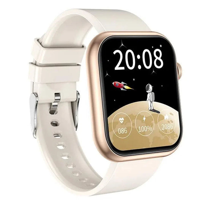 QX7 PRO Smart Watch – Bluetooth Fitness Tracker with Stylish Display White