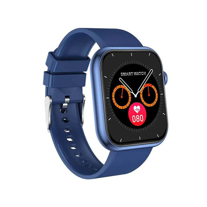 QX7 PRO Smart Watch in blue color with HD display