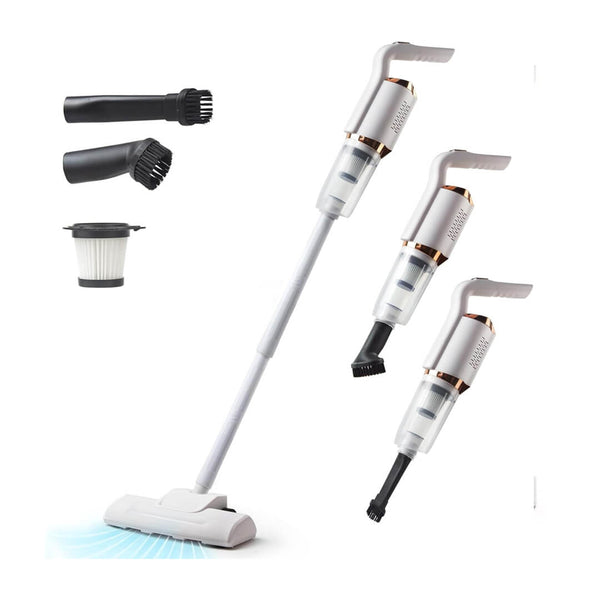 4-in-1 vacuum set with brush, nozzle, and charging cable