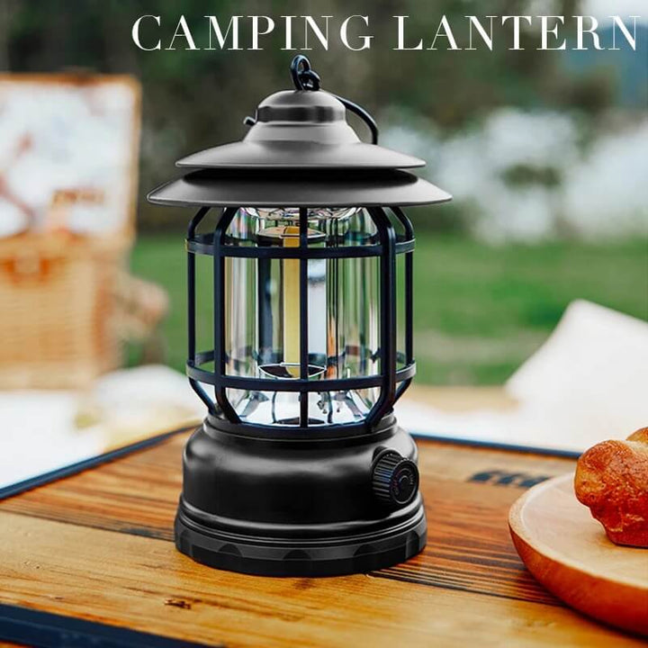 Rechargeable Vintage Metal Hanging Lantern