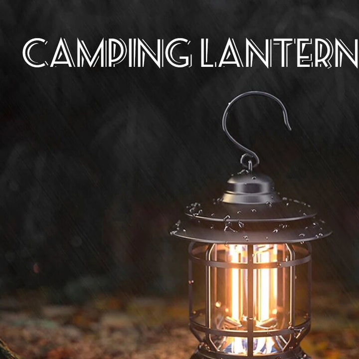 Rechargeable Vintage Metal Hanging Lantern
