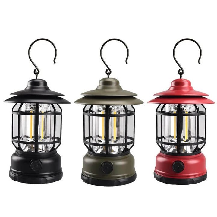 Rechargeable Vintage Metal Hanging Lantern