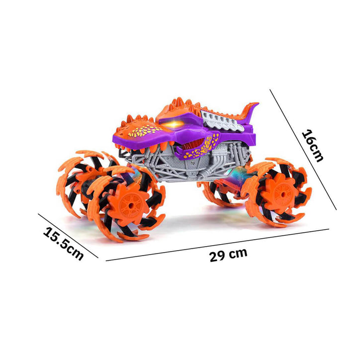 Remote control spinning truck, dimensions